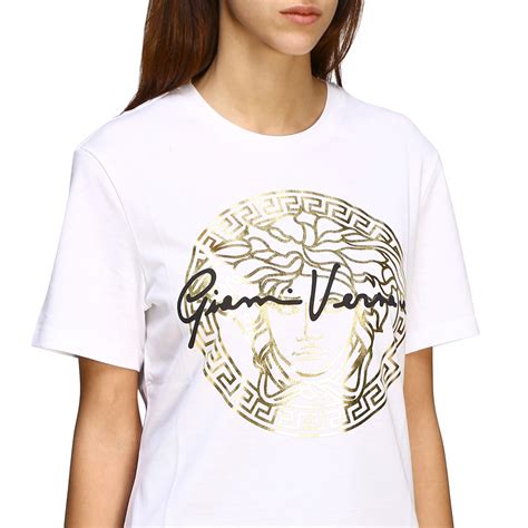 versace t shirt dam|Versace t shirt.